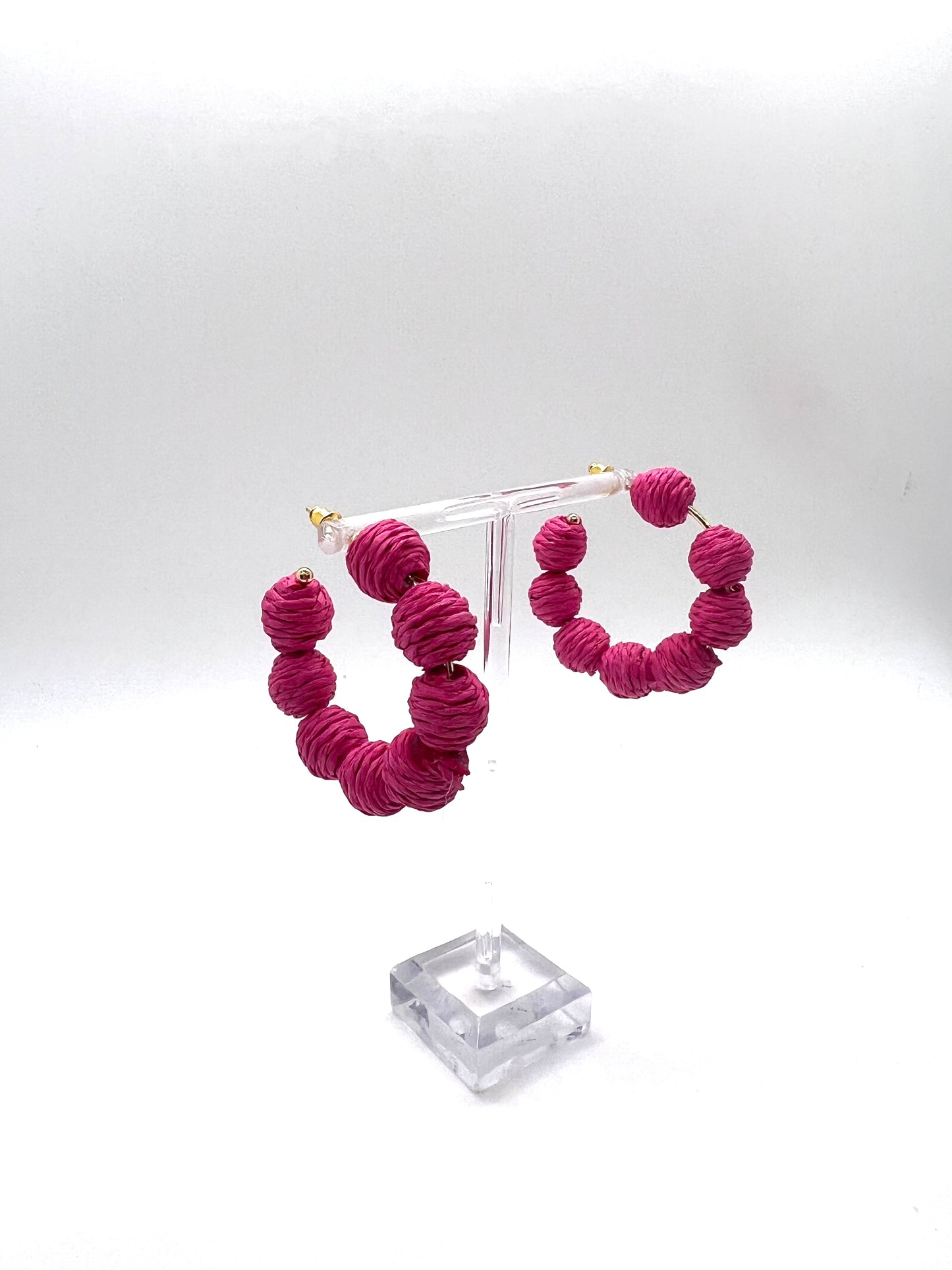 Raffia Puff Earring
