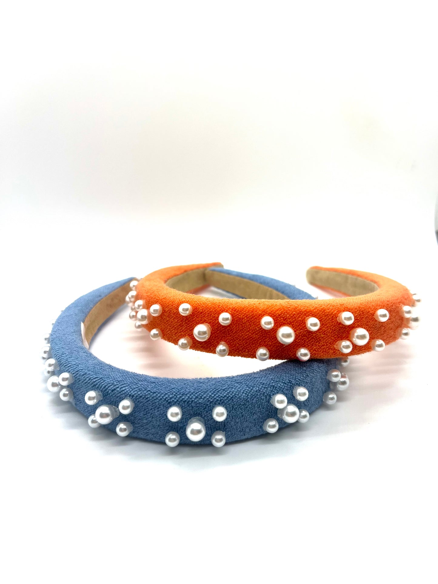 Terry Cloth Pearl Headband