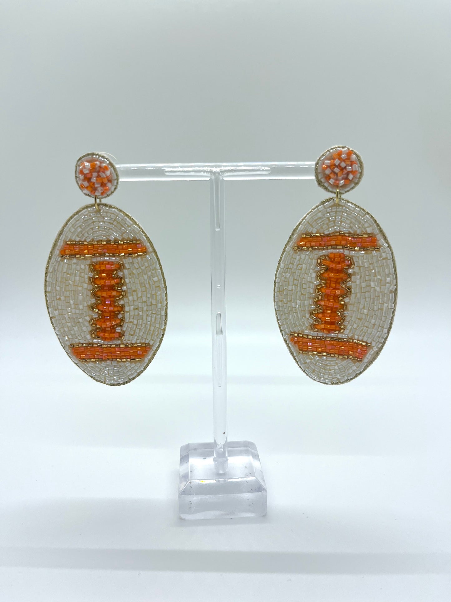 Auburn Football Beaded Earrings