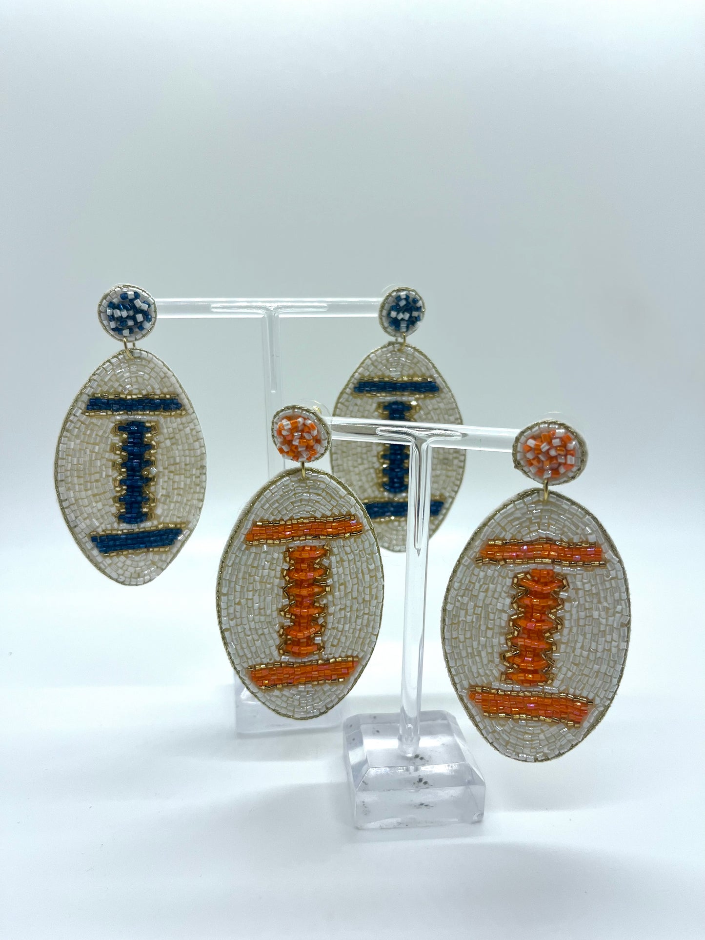 Auburn Football Beaded Earrings
