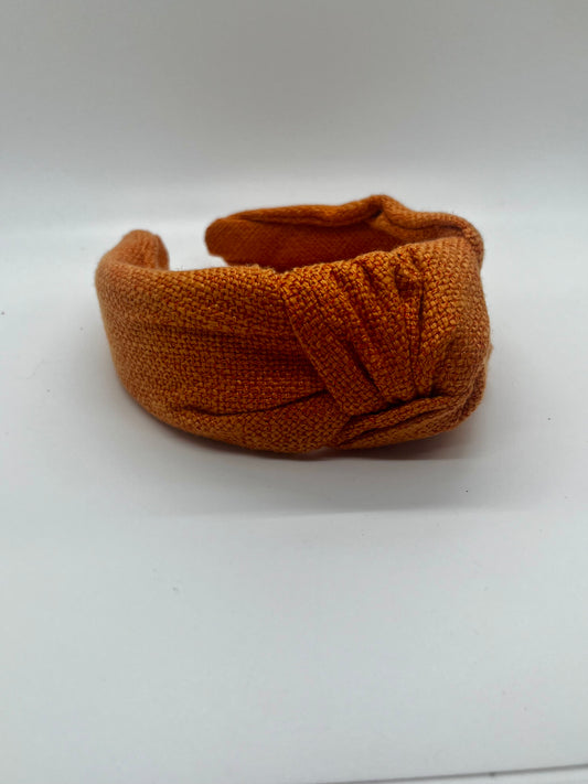 Orange Tweed Headband