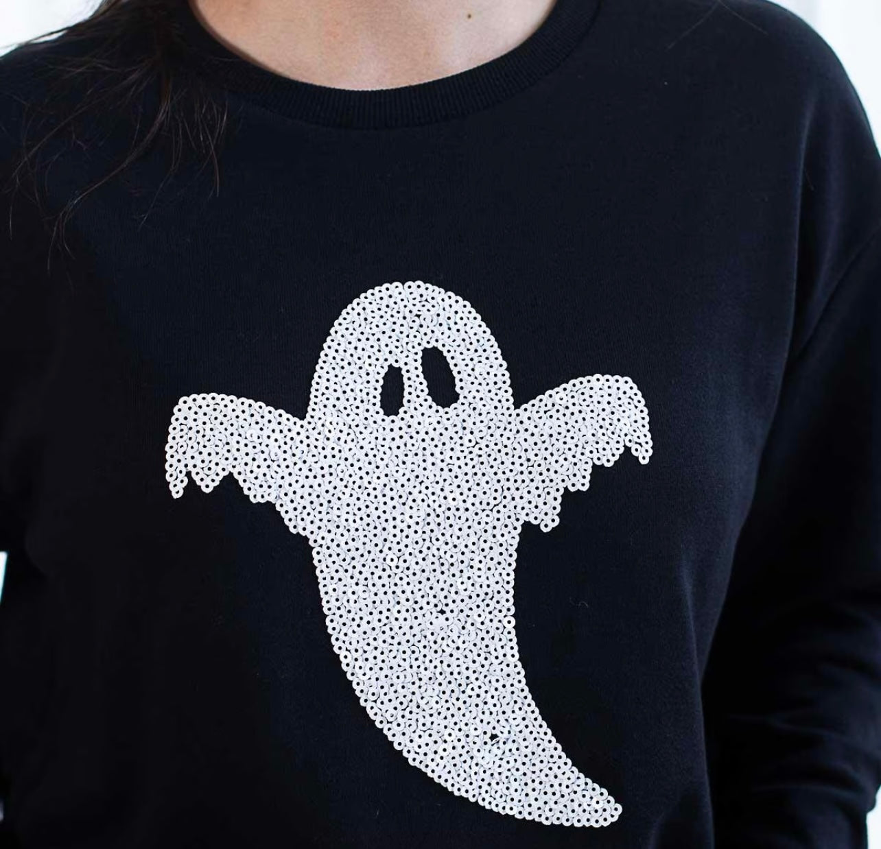 Ghost Sequin Sweatshirt