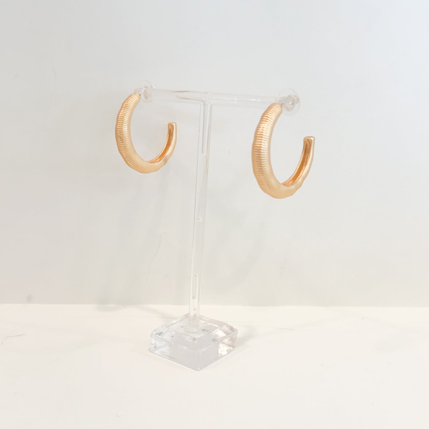 Granulated Omega Hoops