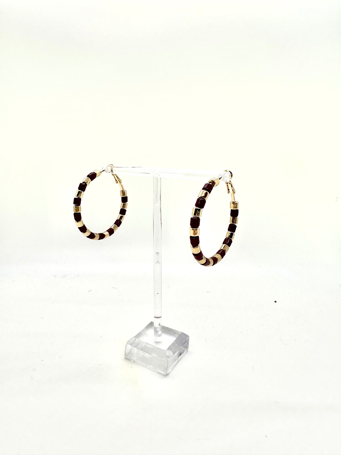 Purple and Gold Hoop