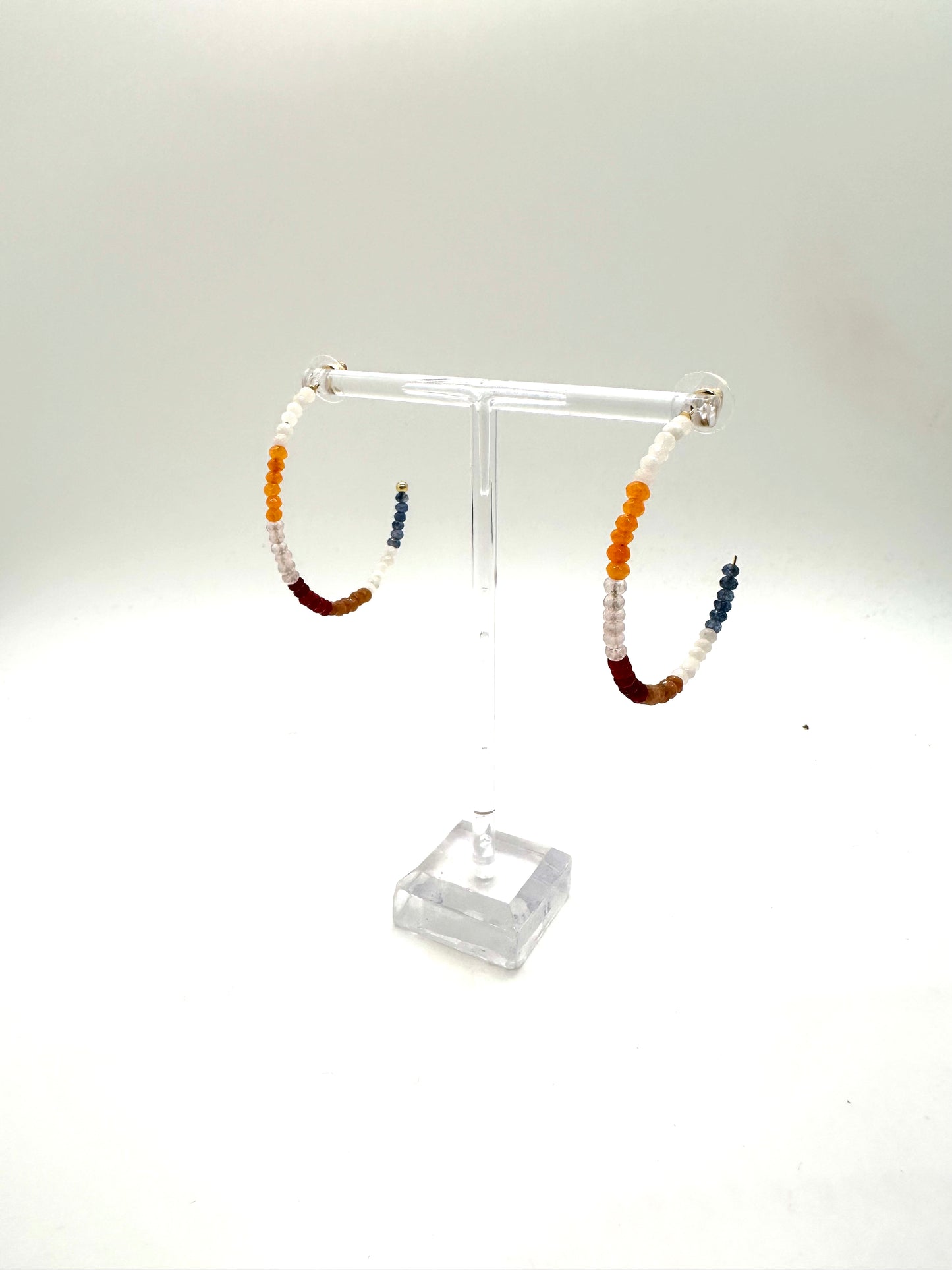 Shades of Auburn Hoop Earring