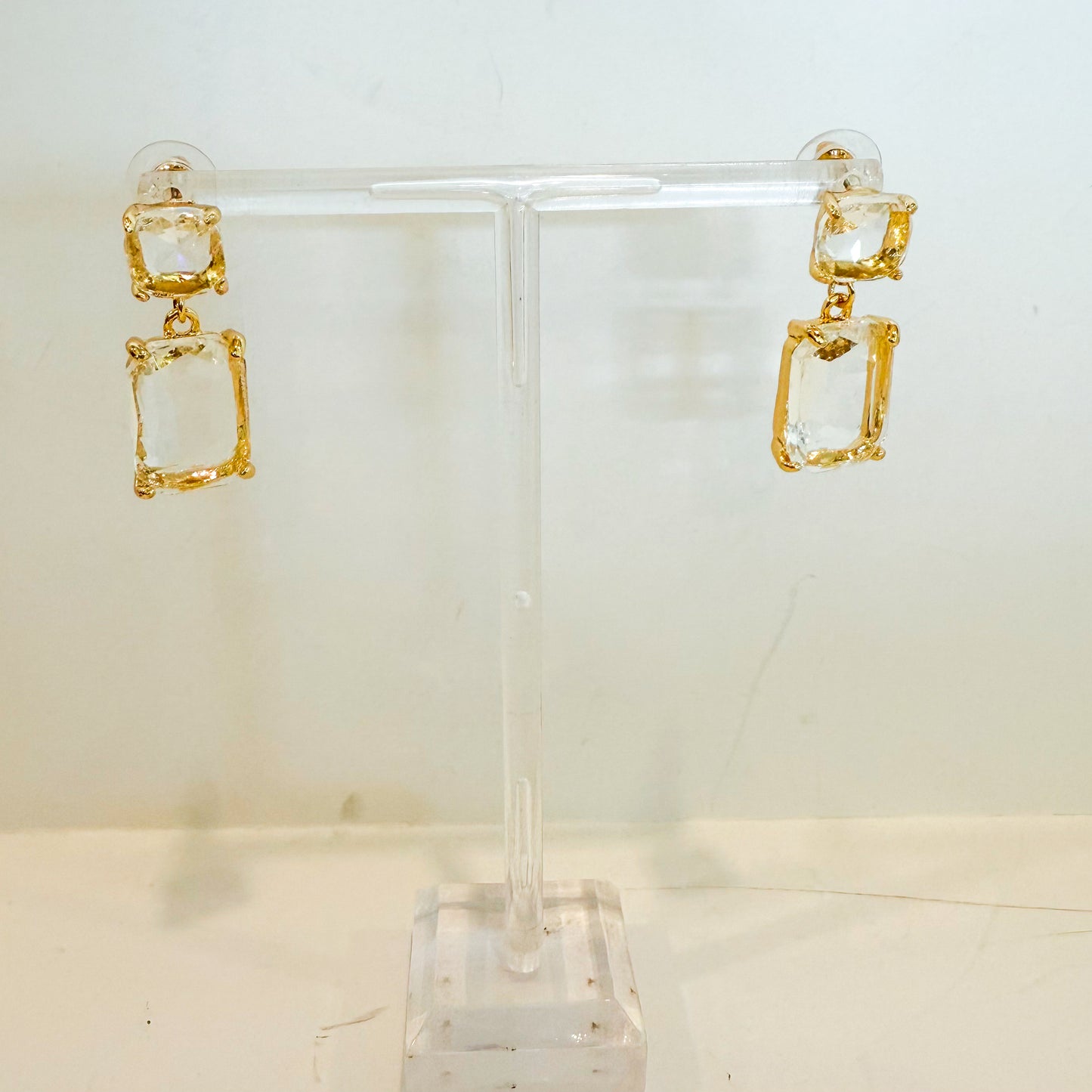 Drop Diamond Earrings