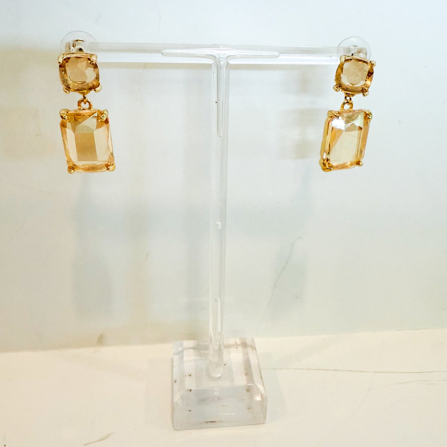 Drop Diamond Earrings