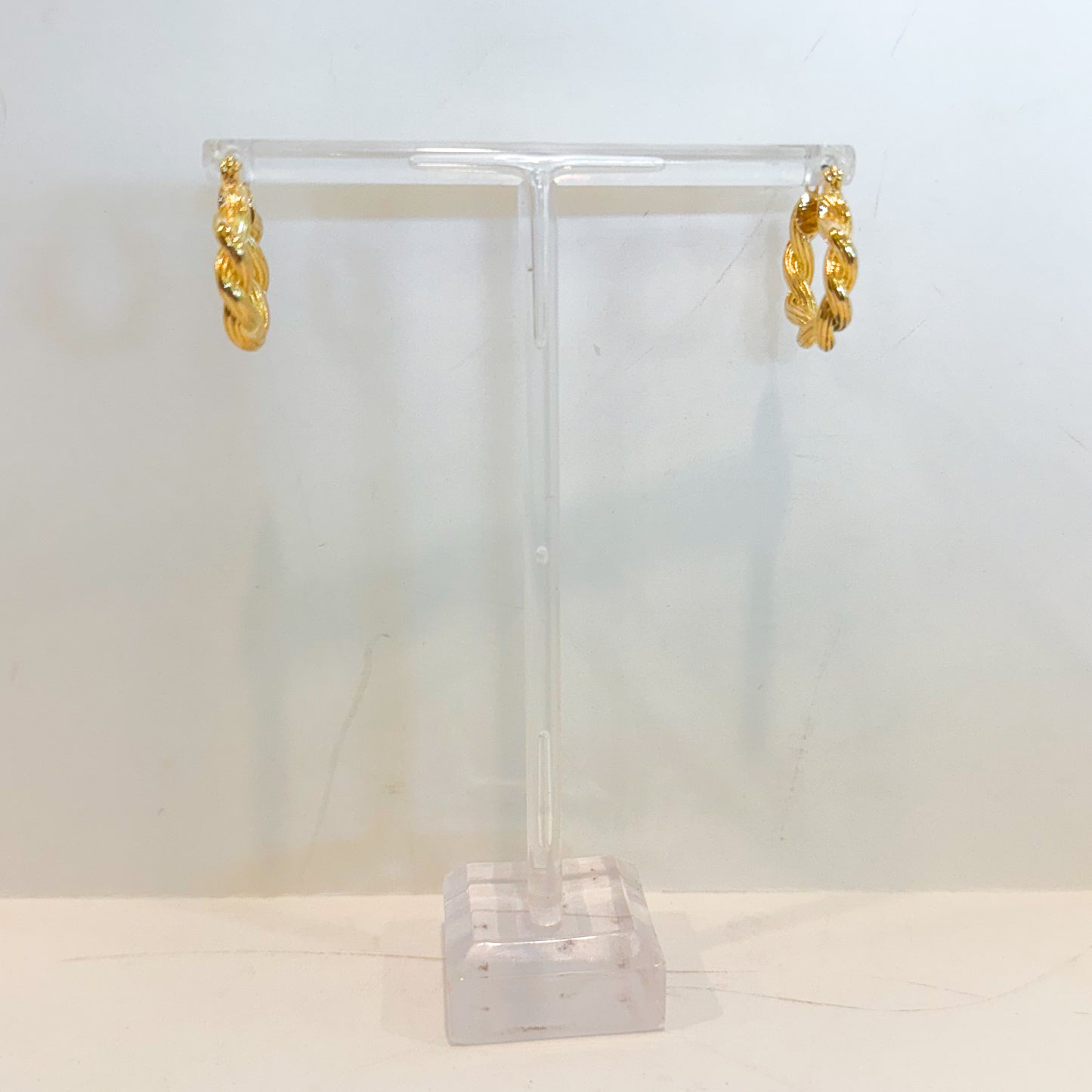 Mini Gold Brass Hoop