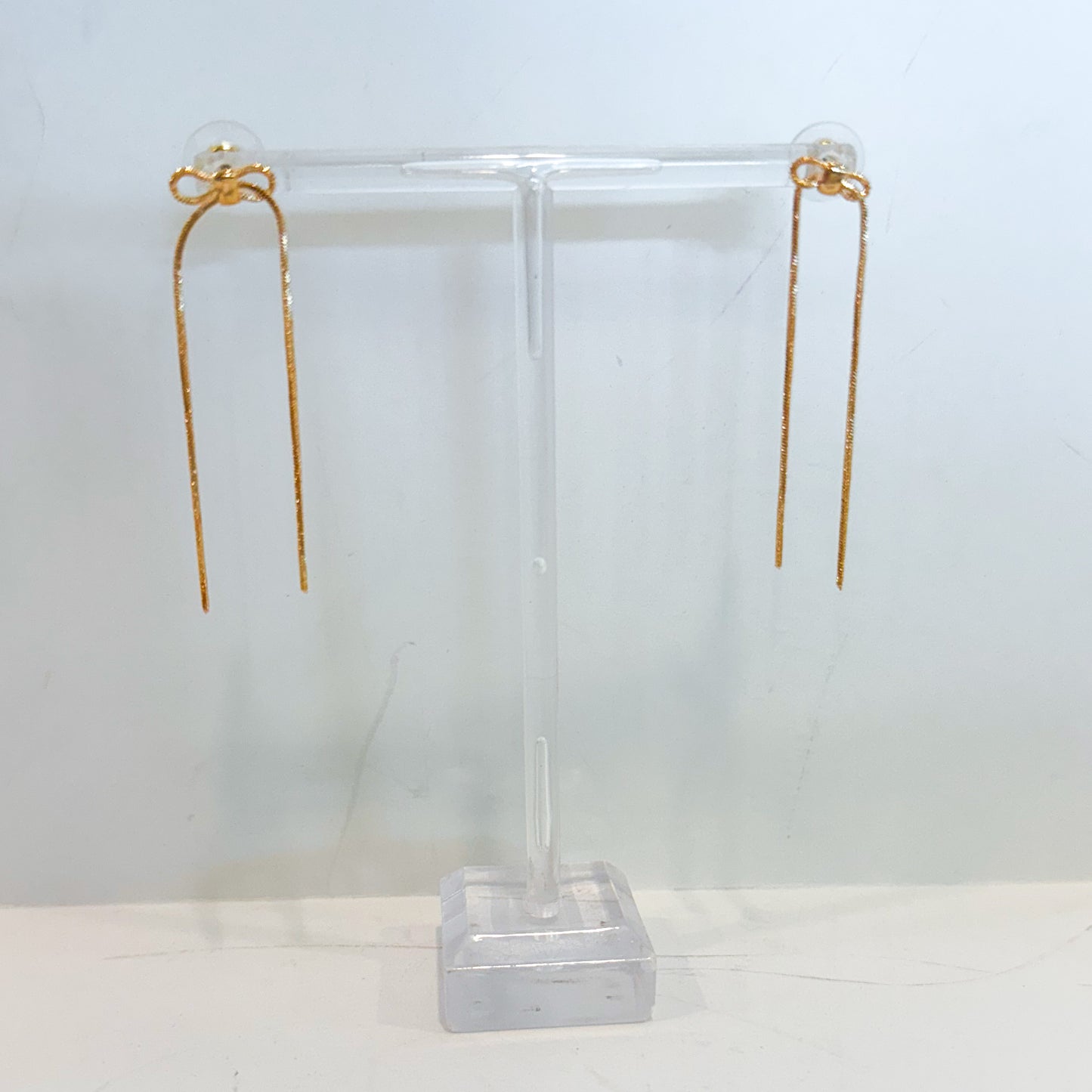 Dainty Bow Dangle Earrings