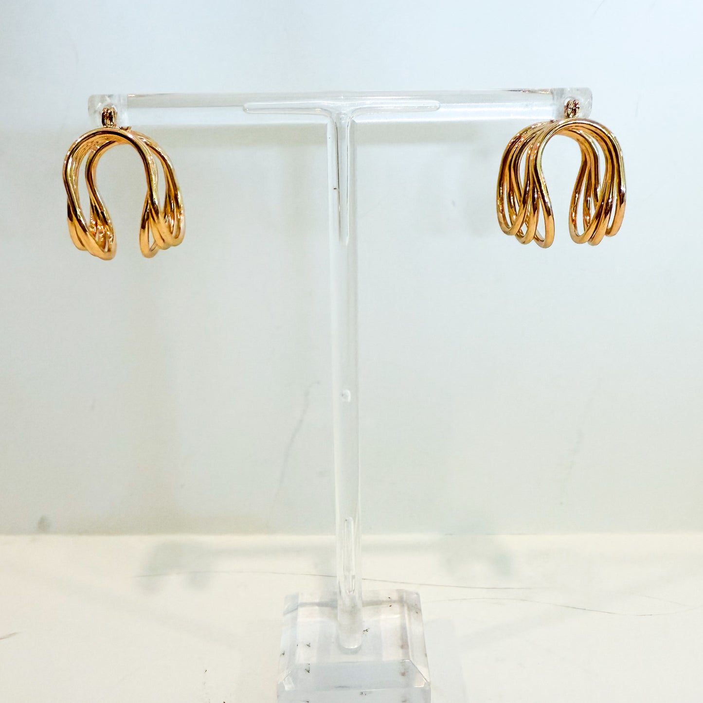 U-shaped Gold Mini Hoops