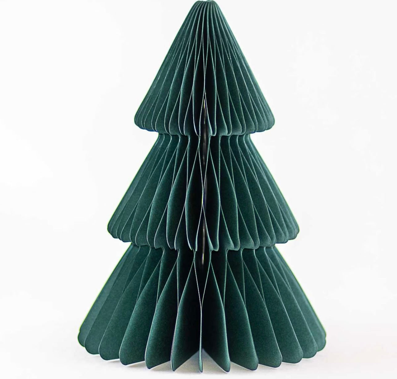 Dark Green Accordion Paper Tree