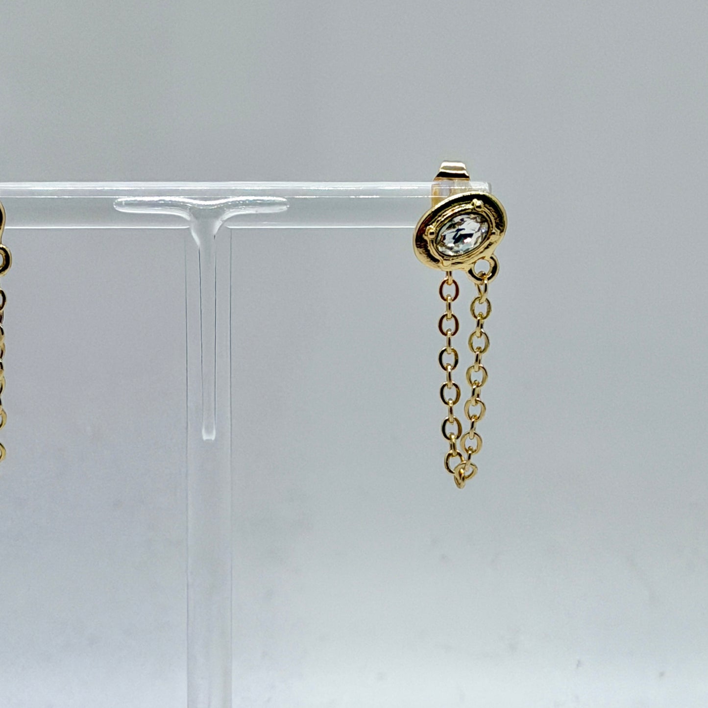 Earring of the Week: Chain Gem Studs