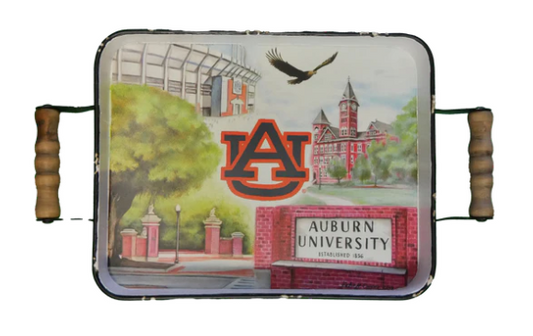 Auburn Campus Enamel Tray