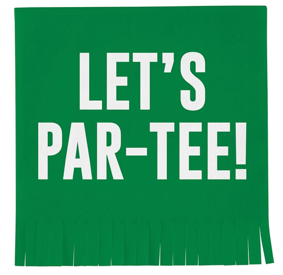 Let's Par-Tee Fringe Cocktail Napkins