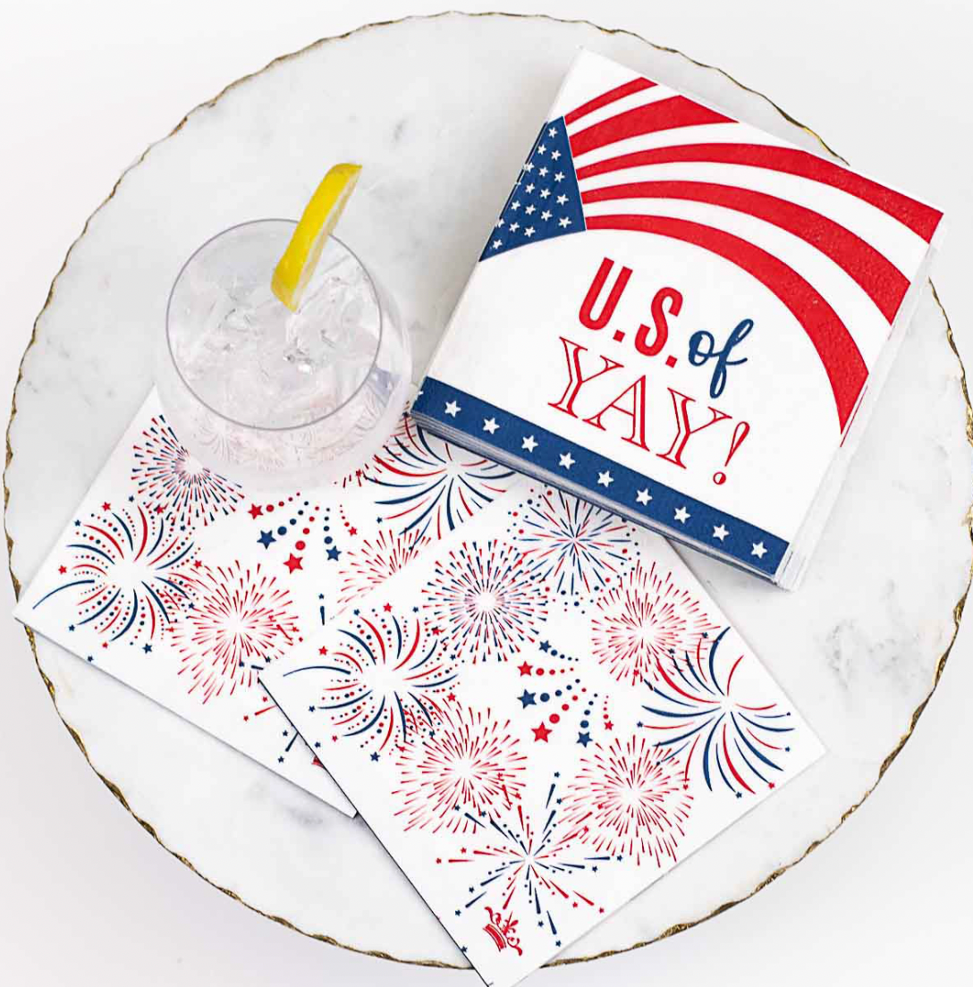 U.S. of Yay Cocktail Napkins