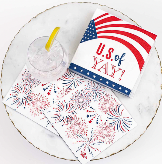 U.S. of Yay Cocktail Napkins