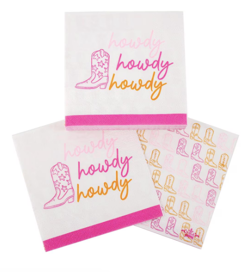 Howdy Cowgirl Cocktail Napkins