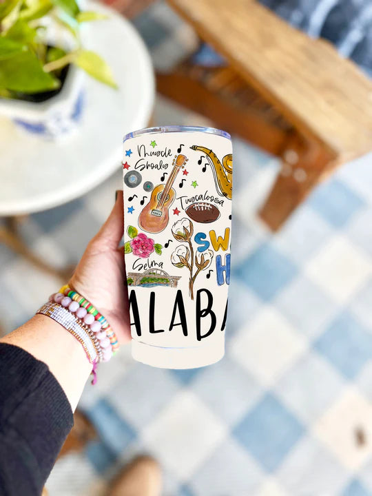 State of Alabama Tumbler - 20 oz
