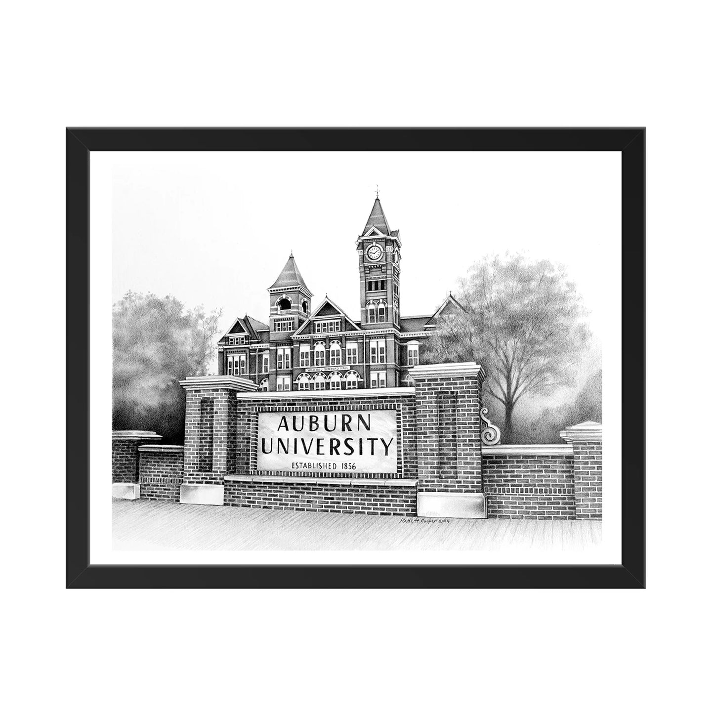 Auburn Campus Print
