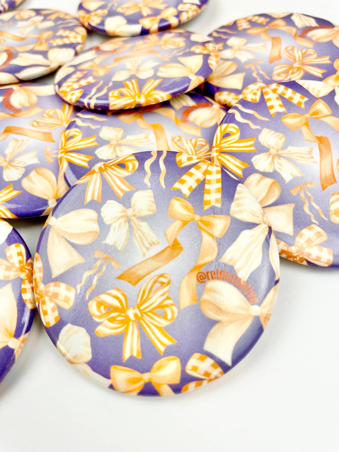 Bowland - Navy and Orange - Game Day Button