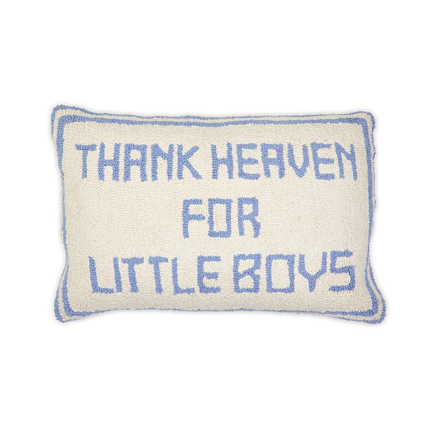 Thank Heaven Embroidered Decorative Throw Pillow