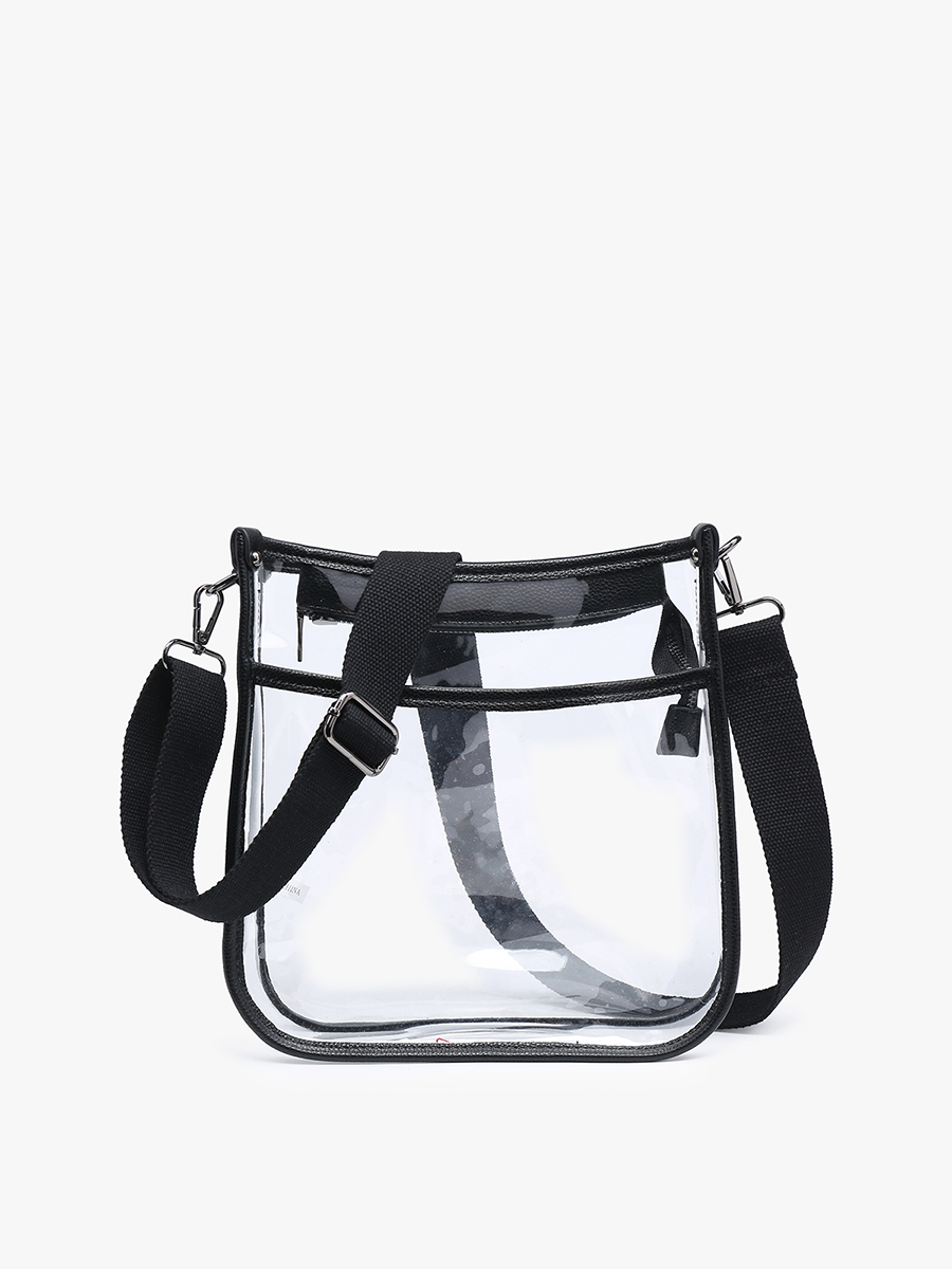 M2168CR Posie Clear Crossbody w/ Vegan Leather: Sand