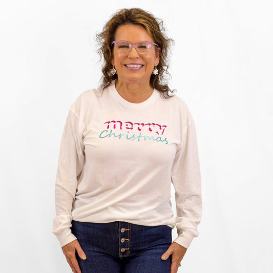 Merry Christmas Long Sleeve Crew Neck T-shirt