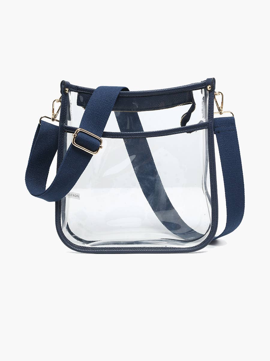 M2168CR Posie Clear Crossbody w/ Vegan Leather: Sand