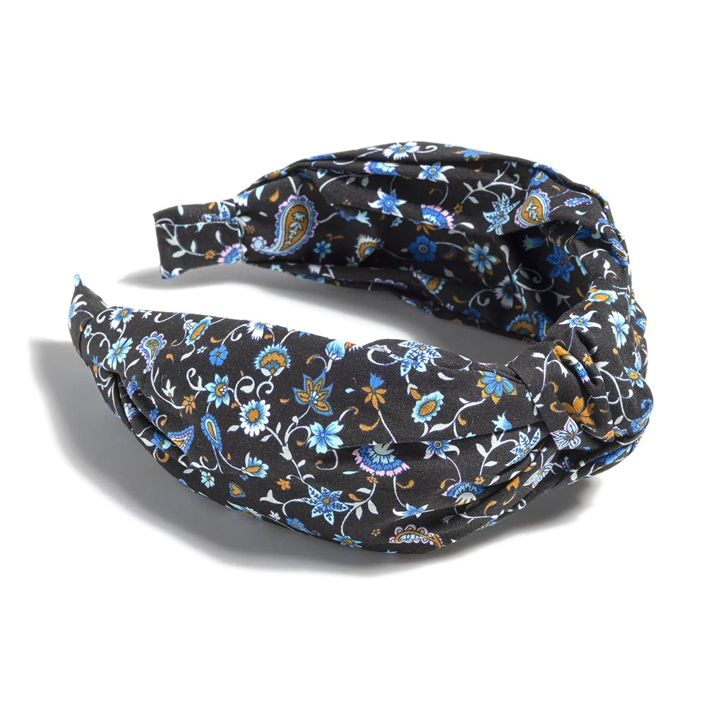 Knotted Floral Print Headband