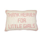 Thank Heaven Embroidered Decorative Throw Pillow