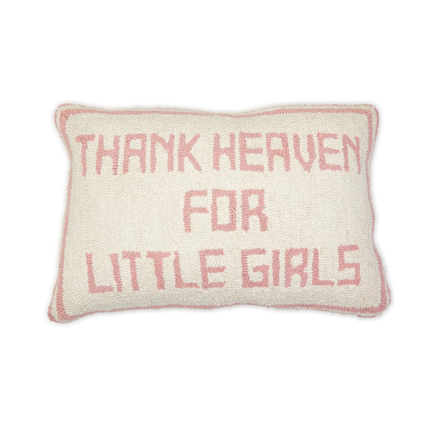 Thank Heaven Embroidered Decorative Throw Pillow