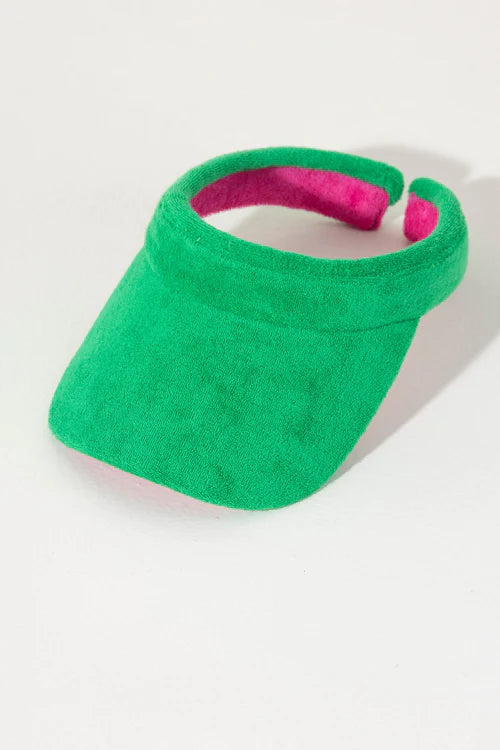 Green Sol Terrycloth Visor