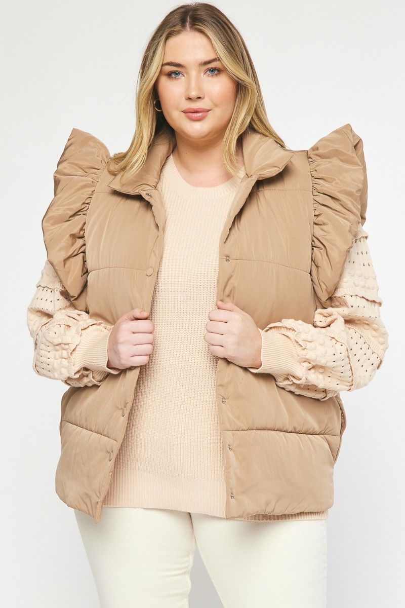 Light best sale puffer vest