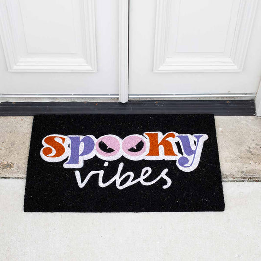 Spooky Vibes Coir Doormat Black/Multi