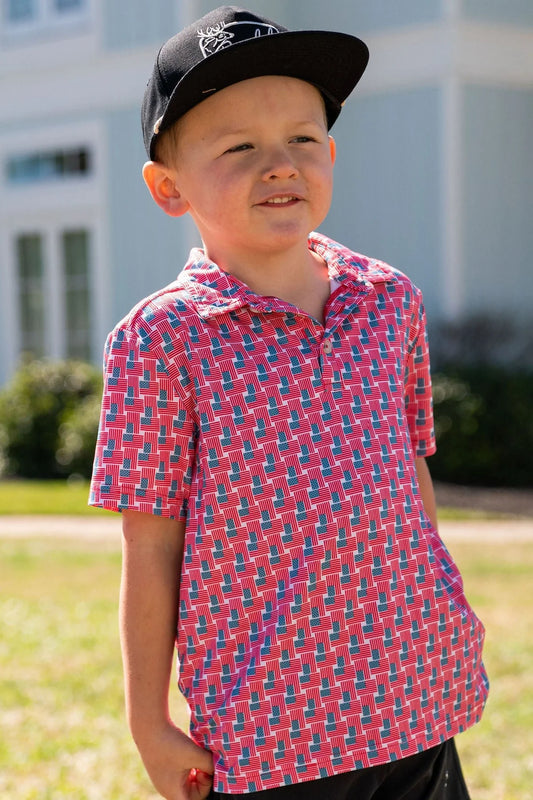 Youth American Flag Polo