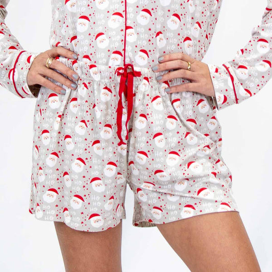 Cheerful Santa Sleep Shorts