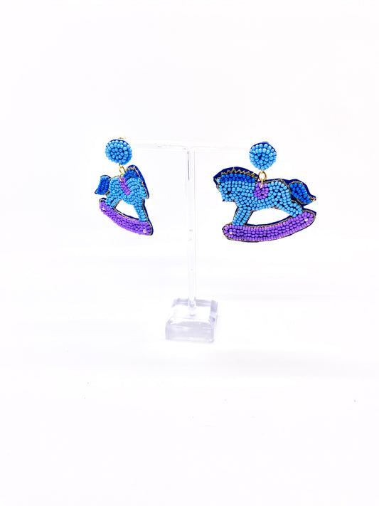 Baby Rocking Horse Earrings