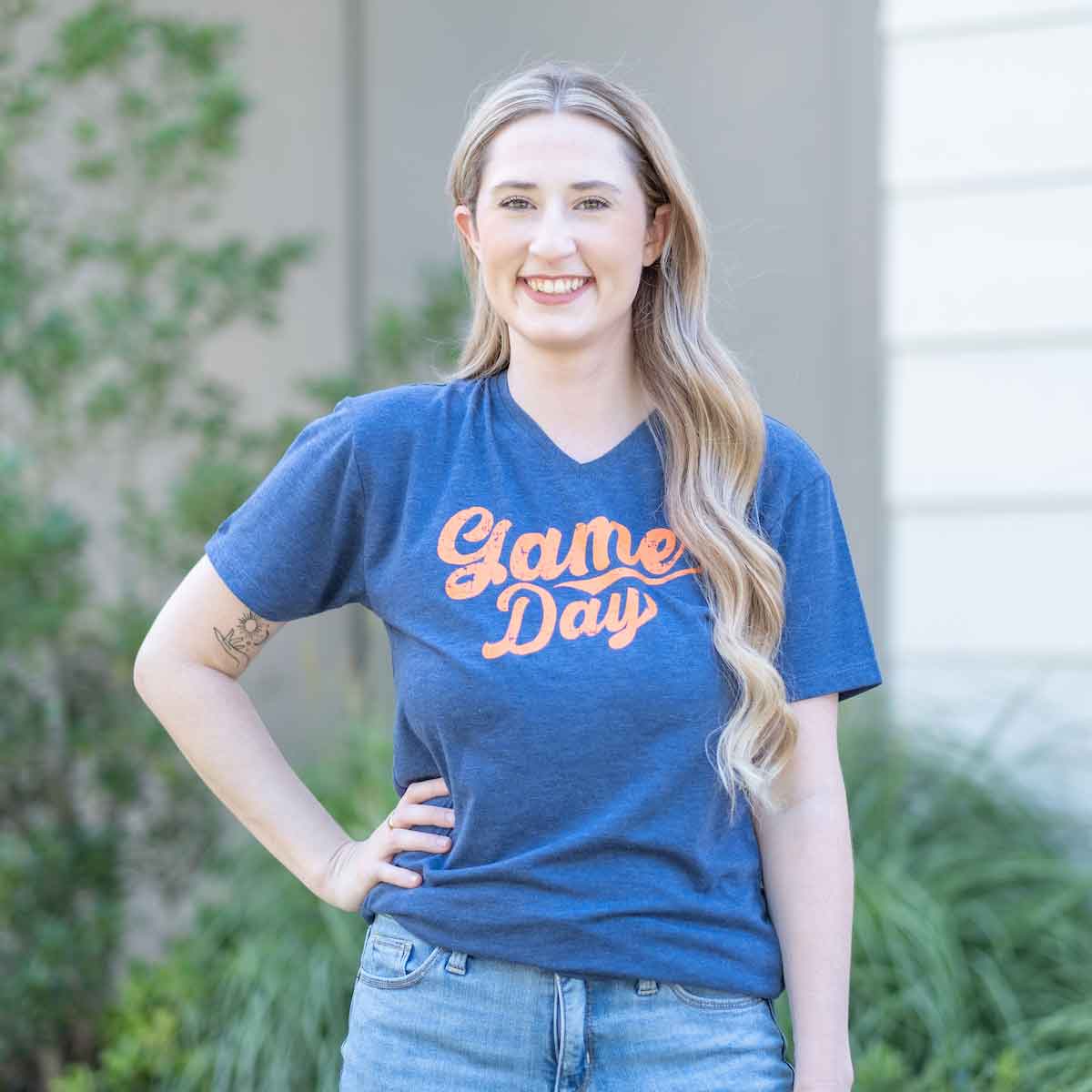 Game Day Vneck Tshirt