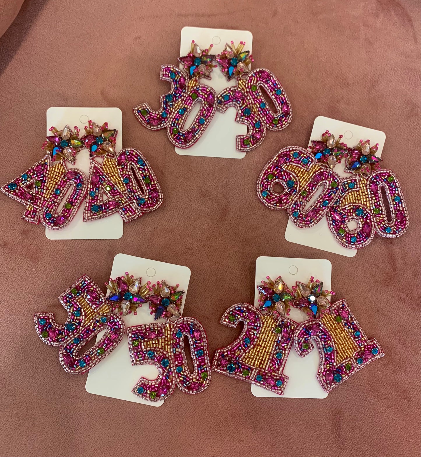 60th Birthday Earrings