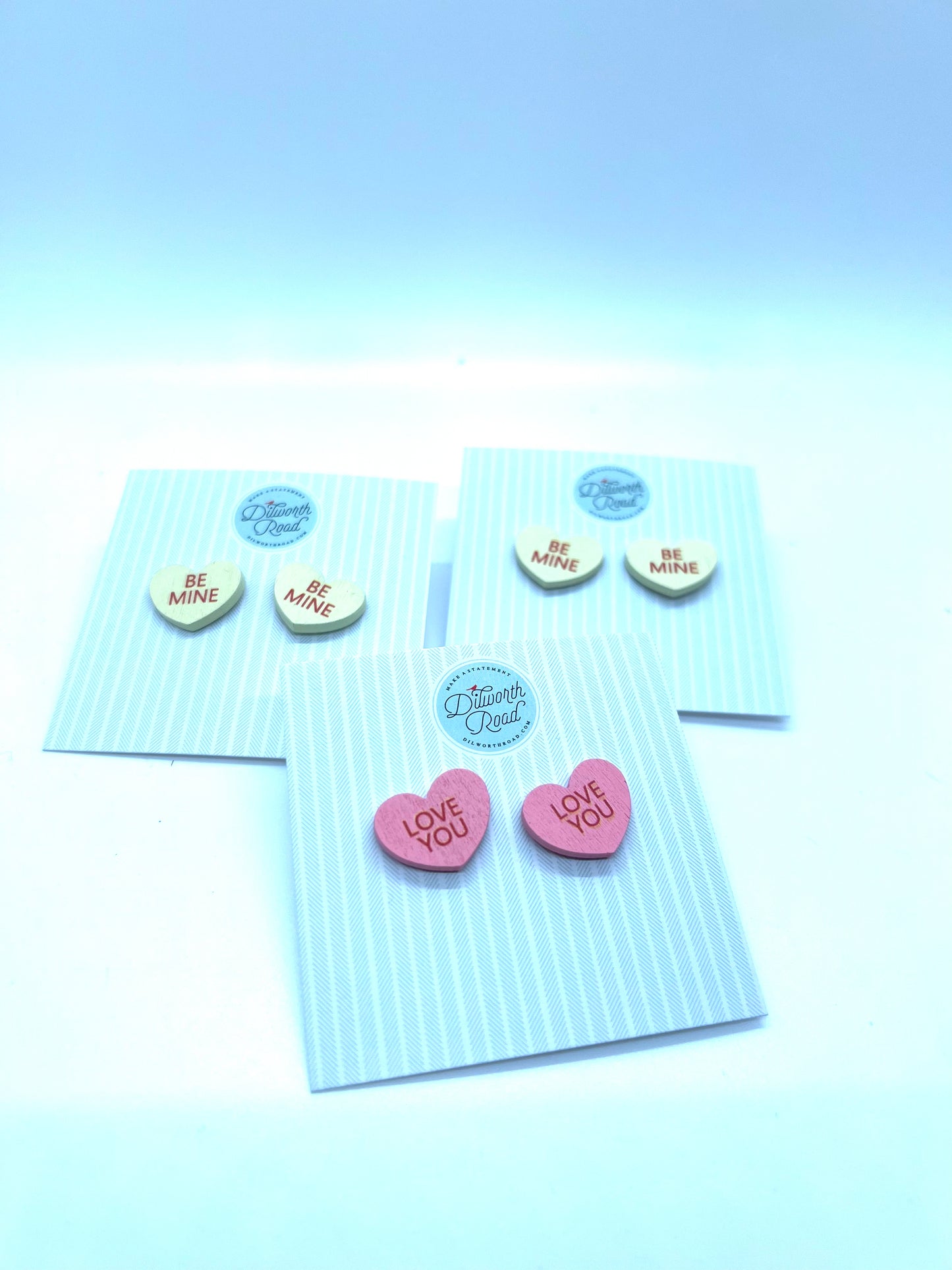 Candy Heart Studs