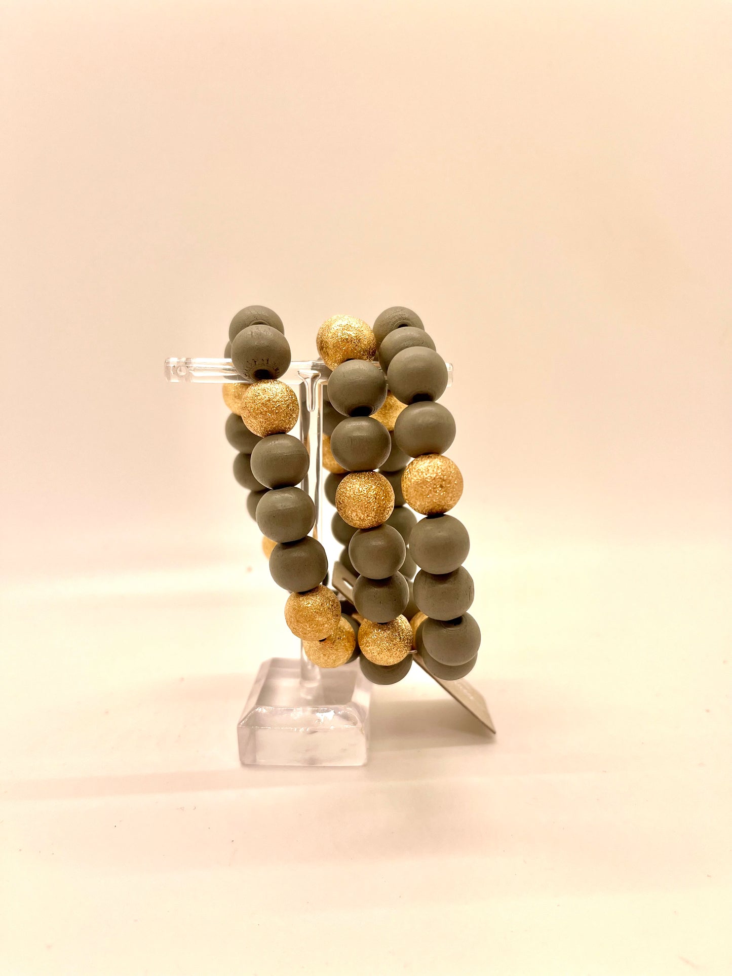 Three Piece Wooden Bracelet Stack