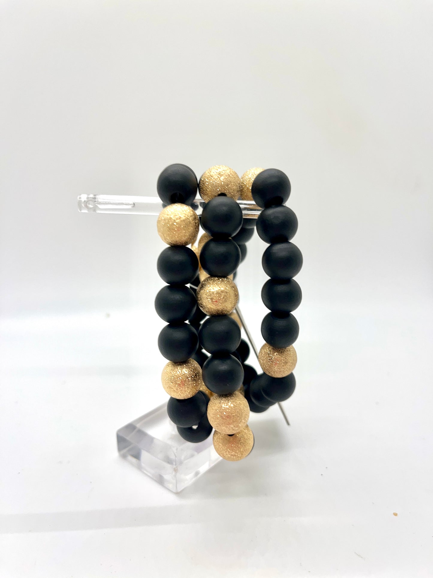 Three Piece Wooden Bracelet Stack