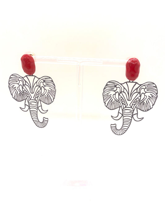 Roll Tide Gray Earring