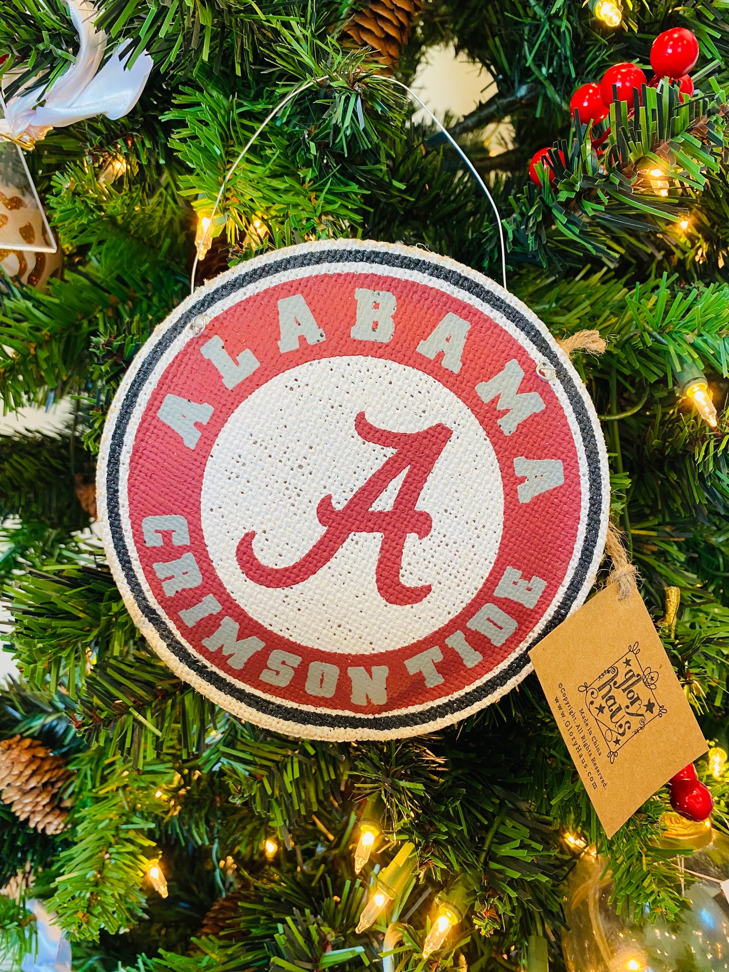 Roll Tide Roll Christmas Ornament