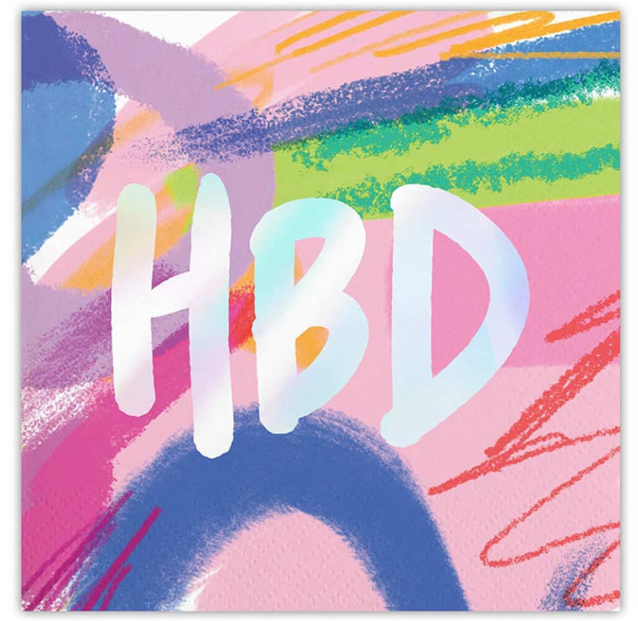 Foil Beverage Napkins - Thimblepress HBD