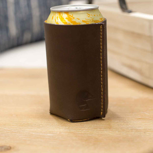 Leather Embossed Can Cooler