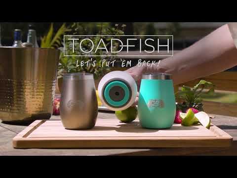 Toadfish Non-Tipping 10oz Wine Tumbler Graphite