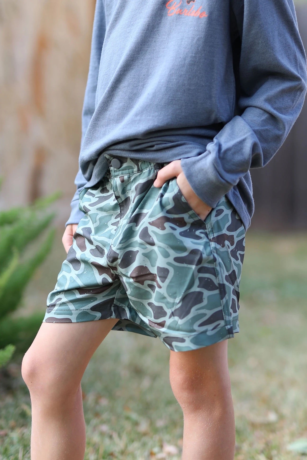 Burlebo Youth Camo Performance Shorts