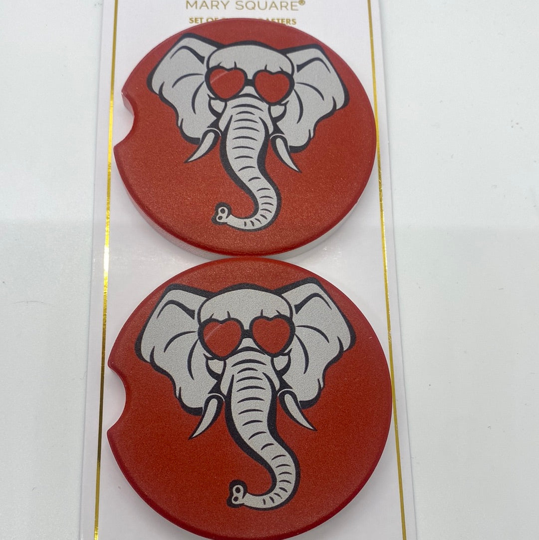 Heart Eyes & Team Pride Car Coasters