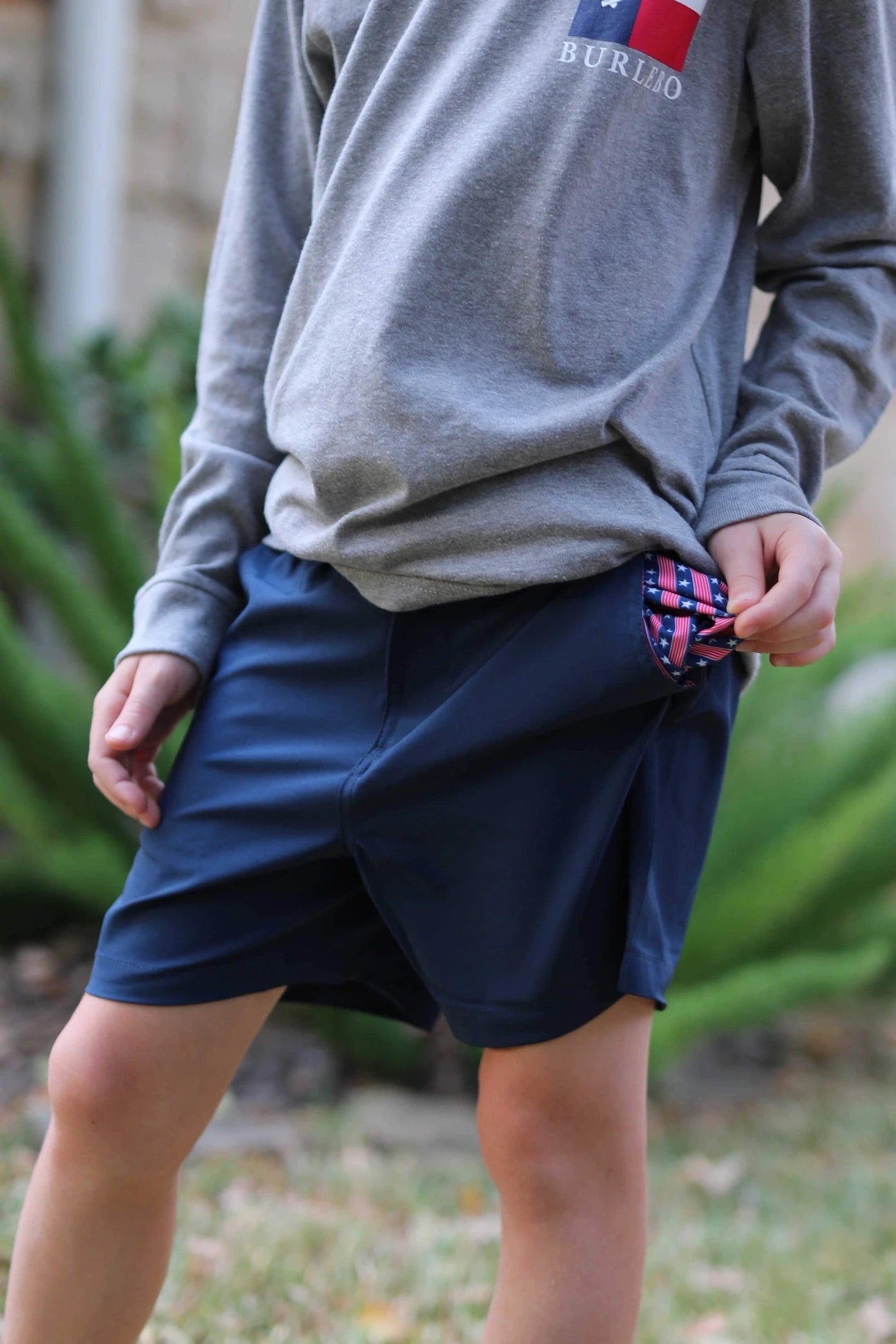 Burlebo Youth Navy Performance Shorts